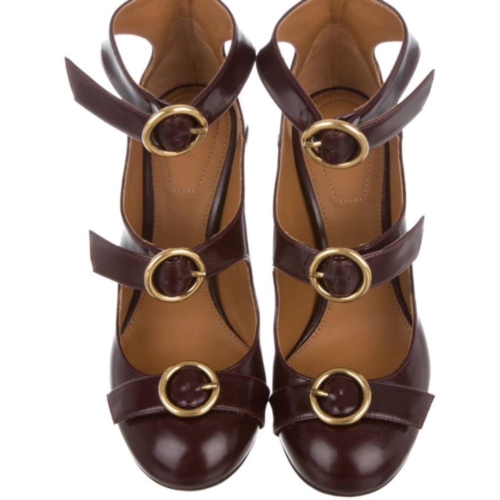 Chloé Multi-Strap Leather Pumps NWT